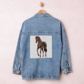 Koninklijk versierd Arabisch paard Denim Jacket (Hangar)