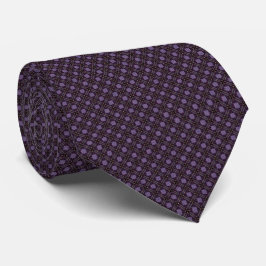 Koninklijk Violet Micro-Geo Zijde Patroon - Direct Stropdas