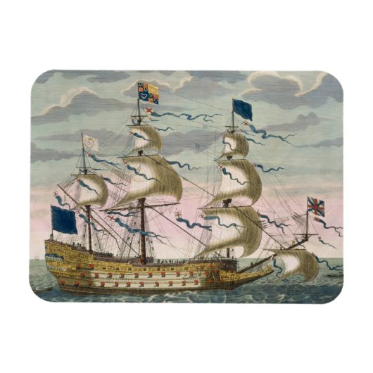 Koninklijk (vlaggenschip) van de Engelse vloot, di Magneet (Horizontaal)