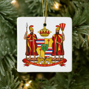 Koninklijk Wapen van het Koninkrijk Hawaï Keramisch Ornament