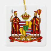 Koninklijk Wapen van het Koninkrijk Hawaï Keramisch Ornament (Voorkant)