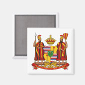 Koninklijk Wapen van het Koninkrijk Hawaï Magneet (Voorkant / Achterkant)
