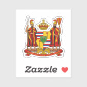 Koninklijk Wapen van het Koninkrijk Hawaï Sticker (Vel)