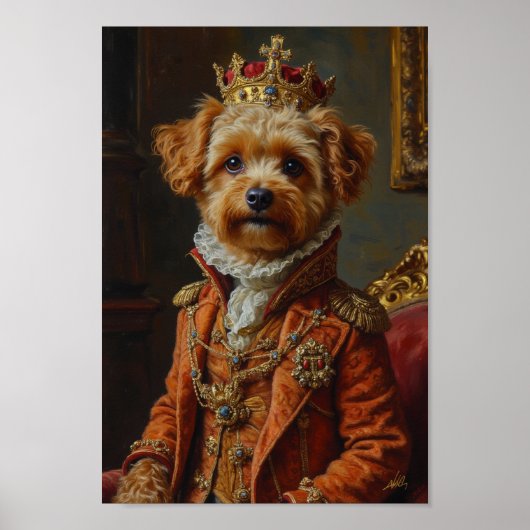 Koninklijk Yorkipoo Portret Poster (Voorkant)