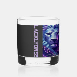 Koninklijk zwart Lyon 53 T-shirt Whisky Glas