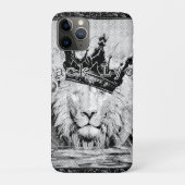 Koninklijk zwart Lyon Case-Mate iPhone Case (Achterkant)