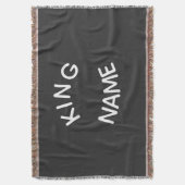Koninklijke Aangepaste Naam – Royale Stout Design Deken (Voorkant Verticaal)
