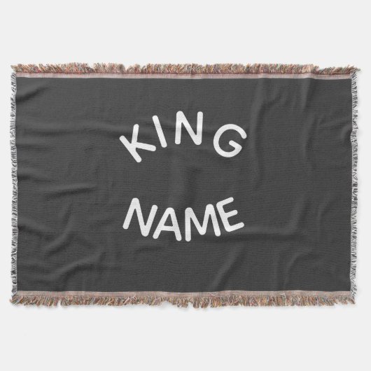 Koninklijke Aangepaste Naam – Royale Stout Design Deken (Voorkant)