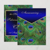 koninklijke aankondiging van het koninklijke blauw (Voorkant / Achterkant)