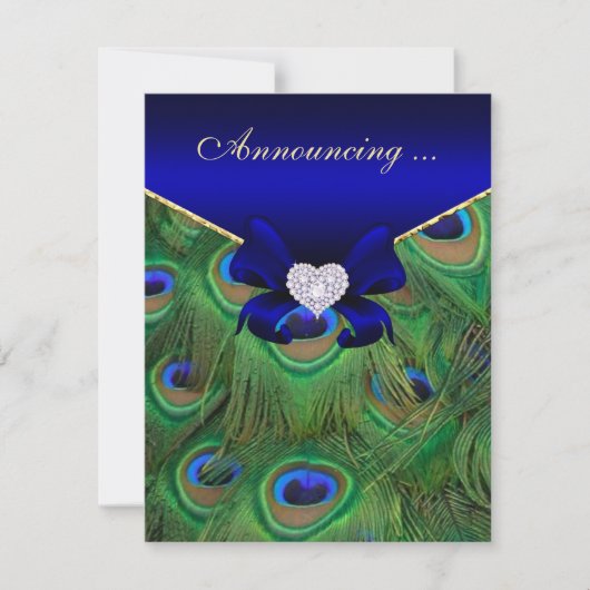 koninklijke aankondiging van het koninklijke blauw (Voorkant)