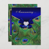 koninklijke aankondiging van het koninklijke blauw (Voorkant / Achterkant)