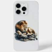 Koninklijke Afrikaanse Leeuw in Waterverf  Case-Mate iPhone Case (Achterkant)