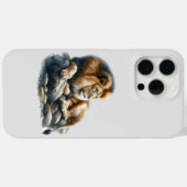 Koninklijke Afrikaanse Leeuw in Waterverf  Case-Mate iPhone Case (Achterkant (horizontaal))