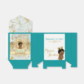 Koninklijke Afrikaanse Prins Blauwgroen |FANCY Bab Bedankdoosjes (Uitgevouwen)