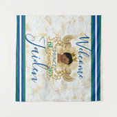 Koninklijke Afrikaanse Prins Elegante Monogram ach Wandkleed (Voorkant (horizontaal))