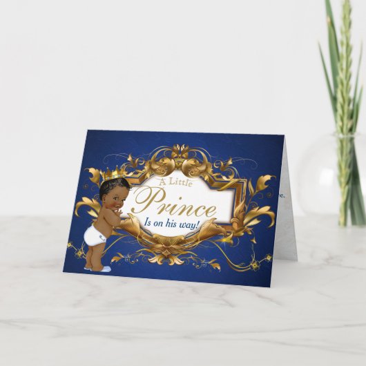 Koninklijke Afrikaanse Prins Felicitatiekaart Kaart (Voorkant)