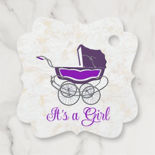 Koninklijke Afrikaanse prinses Paars & Lavender Ma Bedankjes Labels (Achterkant)