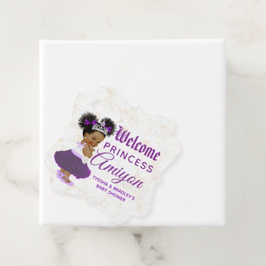 Koninklijke Afrikaanse prinses Paars & Lavender Ma Bedankjes Labels (In situ)
