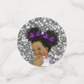 Koninklijke Afrikaanse prinses Paars & Silver Confetti (Kleine voorkant)