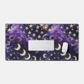 Koninklijke Amethyst Hemelse Maanfasen Decor Bureaumat (Keyboard & Muis)