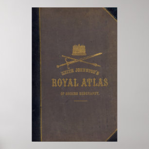 Koninklijke atlas van moderne aardrijkskunde poster