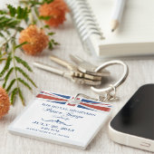 Koninklijke Baby Prins George Herdenking Sleutelha Sleutelhanger (Voorkant Rechts)