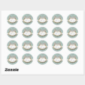 Koninklijke Baby shower Sticker van prinses Crown  (Vel)
