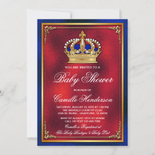 Koninklijke Baby Shower Uitnodiging