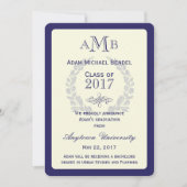 koninklijke bekendmaking van het Afstuderen Royal  Aankondiging (Voorkant)