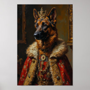 Koninklijke Belgische Herdershond Portret Poster