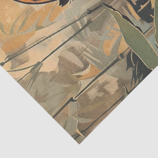 Koninklijke Bengaalse Tijger Wandelen Tissuepapier (Detail)