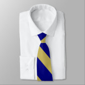 Koninklijke Blauw- en gouddiagonaal-strepen Stropdas (Gebonden)