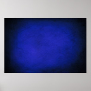 Koninklijke Blauw en Zwarte Achtergronden Poster