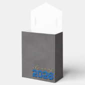 Koninklijke Blauwe & Bronzen Chalkboard Gradu Gesc Bedankdoosjes (Geopend)