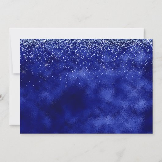 Koninklijke Blauwe en Gele Uitnodiging van de Verj (Achterkant)