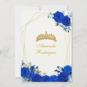 Koninklijke Blauwe en Gouden Koninklijke Kroon Mex Kaart (Achterkant)