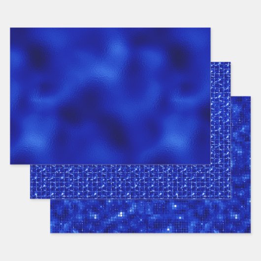 Koninklijke Blauwe Folie Hanukkah - Papieren pakbl Inpakpapier Vel (Set)