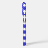 Koninklijke blauwe gingham Case-Mate iPhone case (Achterkant / Links)