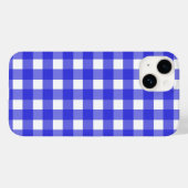 Koninklijke blauwe gingham Case-Mate iPhone case (Achterkant (horizontaal))