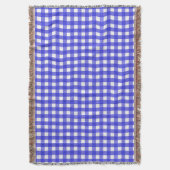 Koninklijke blauwe gingham deken (Voorkant Verticaal)