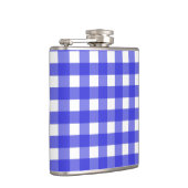 Koninklijke blauwe gingham heupfles (Rechts)