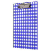 Koninklijke blauwe gingham klembord (Links)