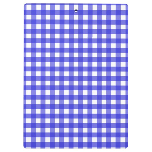 Koninklijke blauwe gingham klembord (Achterkant)