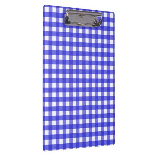 Koninklijke blauwe gingham klembord (Rechts)