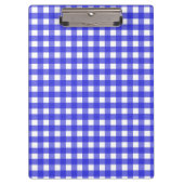 Koninklijke blauwe gingham klembord (Voorkant)
