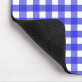 Koninklijke blauwe gingham muismat (Hoek)