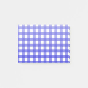 Koninklijke blauwe gingham post-it® notes