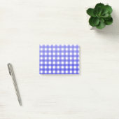 Koninklijke blauwe gingham post-it® notes (Kantoor)
