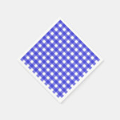 Koninklijke blauwe gingham servet (Hoek)