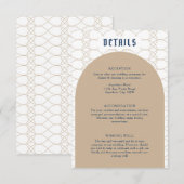 Koninklijke blauwe Klassieke Retro-uitbreidingskaa Informatiekaartje (Voorkant / Achterkant)